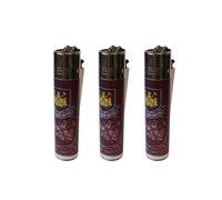 Clipper West Ham United Football Club Refillable Gas Lighters x 3