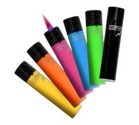 Clipper Windproof Jet Flame Neon Lighters, 5 Pack, Assorted Colours