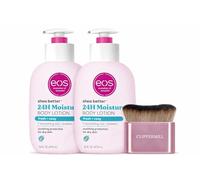 Clippermill Body Lotion & Self-Care Applicator Brush Kit - Soft Bristle Cosmetic Application Tool for Even Product Spreading Compatible with eos® Fresh & Cozy Body Lotion Pack of 2