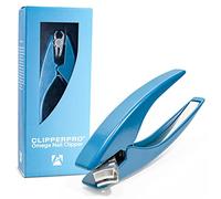 ClipperPro® Omega Fingernail Clipper - Ergonomic Large Nail Clippers for Women & Men | Heavy-Duty Nail Cutters | Fingernail Clippers with 180º Swivel Head (Ice Blue Edition)