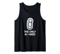 Clippy - The Only AI I Need Paper Clip Tank Top