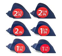 Clipquik Premium XL Clipper Guards for Most Wahl Clippers, Extra Long and Sturdy #20 18 16 14 12 10 (2.5 inch, 2.25", 2", 1.75", 1.5", 1.25") Large Clipper Guide Comb Set