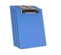 Clips Board 4PCS A4 Clipboard with Clip, Thick PP Writing Board, Drop-Resistant Project Folder for Office, School, Nurse, Home Use