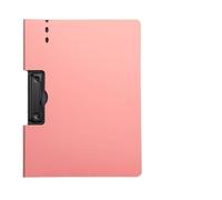 Clips Board A4 File Folder Clipboard Writing Pad Memo Clip Board Double Clips Test Paper Storage Organizer School Supplies Office Stationary(Horizontal-Pink)