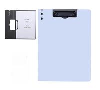 Clips Board Clipboard Folder, A4 Size File Clipboards Double Clip, 120 Sheets Capacity, Waterproof Material(Silver Grey)