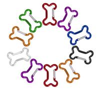 Clips, Bone Shaped Carabiner, 10pcs Keyring Clip, Hiking Accessories, Aluminum Alloy Backpack Buckle, Multifunctional Carabiner Clip For Hammocks, Camping, Hiking Swing And Locking, miini Carabiner