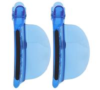 Clips de seccionamiento Clips de peinado Separador de velocidad Aislamiento térmico Diseño de 7 dientes para extensiones de cabello Resaltando Azul 2PCS