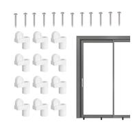 Clips Fastening Nets - Reusable Anti Vibration Secure Fixing for 12 Pieces - Doors Winter Panels - Home Office Bedroom for Residential Structures