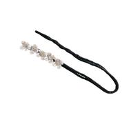 Clips Hair Women Charm Hair Bun Maker With Peal And Flower Charm Rotate Hairpin Lazy Curler Reusable Bun Accessories For Women Girls Clip For (A, One Size)