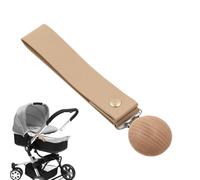 Clips - Heavy Duty Pram Hooks | Baby Stroller Blanket Clip PU Wood Secure | Not Easy to Fall Off Pram Blanket Clamp for Pushchair Carriage Stroller Travel Cold Weather