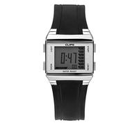 Clips Men's Quartz Watch with Grey Dial Display and Black Rubber Strap 539-6003-84