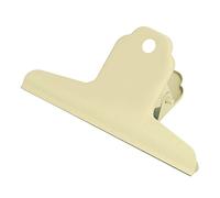 Clips,Office suppliesPaper Clip, 3.9X2.0X1.4in Durable Portable Metal Material Office Note Clips Stable Clamping Tool for Office Folders, Ticket Holders, Sealing Clips (Light Green)(Yellow)