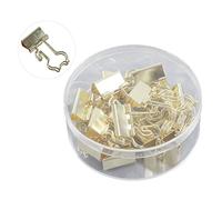 Clips Paper Clamps Metal Boxed 15Pcs Long Tail Office File Storage Dovetail Clip Gold Strong Clamping Force for Organizing Documents Iron Material Durable Rust Proof (Cat)