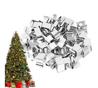 Clips para canalones - Clips para luces de cadena, ganchos para canalones con luces navideñas | Clips de luz de fácil instalación, 50 piezas, colgadores de luz exteriores multifuncionales para árboles
