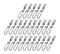 & Clips: Set of 25 Quick Links High Durability, Flexible Connections for Soft Lure Replacement | 360 Degree Rotation Prevents Line Tangles, So It Is