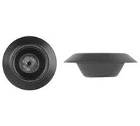 Clipsandfasteners Inc (100) 1/2" Black Plastic Depressed Center Hole Plugs