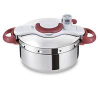 Tefal Clipsominut Perfetct 6L Red, Stainless steel