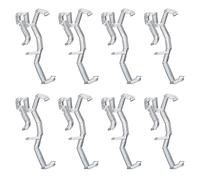 ClipSure Clear Valance Clips, 8-Pack 2 Inch Blind Retainer for 48-50mm