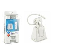 CLiPtec® AIR-DAILY Bluetooth 3.0 Mobile Stereo Headset & Charger Dock PBH220 - White