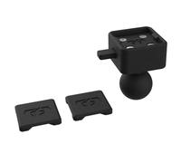 CLIQR Motorcycle 1 Inch Ball Device Mount System. Phone/GPS/compact Actoin Camera Holder. OX853, black