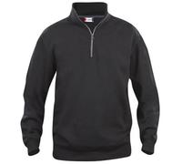 Clique Unisex Adult Basic Half Zip Sweatshirt (5XL) (Black)
