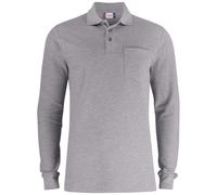 Clique Basic Pocket Polo Shirt | Long Sleeve Unisex Cotton | 6 Colours | XS-4XL