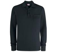 Clique Basic Pocket Polo Shirt | Long Sleeve Unisex Cotton | 6 Colours | XS-4XL