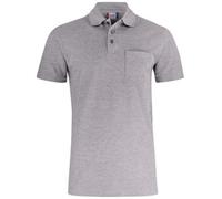 Clique Basic Pocket Polo Short Sleeve Grey L