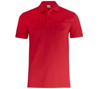 Clique Basic Pocket Polo Short Sleeve Red S