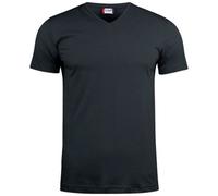 Clique Basic V-Neck T-Shirt Black Medium