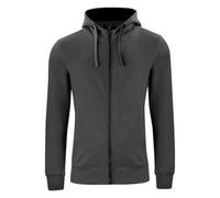 Clique Mens Classic Melange Full Zip Hoodie (4XL) (Anthracite Melange)
