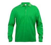 Clique Classic Lincoln Long Sleeve Polo Apple Green L