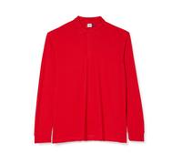 Clique Men's Classic Long Sleeve Polo Shirt, Red, X-Large