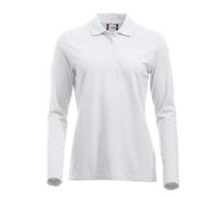 Clique Classic Marion Polo Long Sleeve White Xxlarge