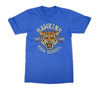 Clique Clothing Hawkins High School T-Shirt (Blue, L)