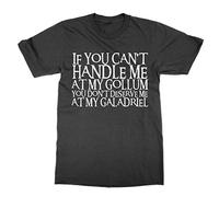 Clique Clothing If You Can't Handle me at My Gollum You Don't Deserve me at My Galadriel T-Shirt (Black, XXL)