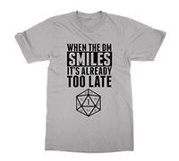 Clique Clothing When The DM Smiles It's Already Too Late T-Shirt (Grey, M)