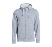 CliQue Mens Basic Full Zip Hoodie (3XL) (Grey Melange)