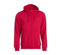 CliQue Mens Basic Full Zip Hoodie (XL) (Red)