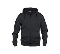 Clique Men's Basic Full Zip Hoody, Black, XXX-Large
