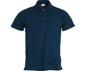 CLIQUE - Men's Basic half sleeve piquet polo shirt, in 100% Cotton, button closure, double needle front sleeve edge, side slits, slim-fit fit fit