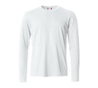 Clique Men's Basic Long-Sleeved T-Shirt in White | Size: 2XL Clique White 2XL
