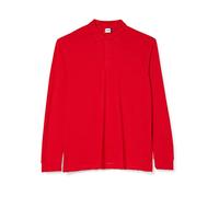 Clique Men's Classic Long Sleeve Polo Shirt, Red, X-Large