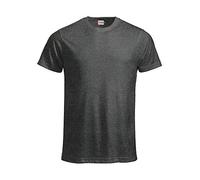 Clique Mens Classic Melange Short-Sleeved Crew Neck T-Shirt - Anthracite, 3XL