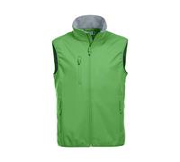 Clique Men's Clique Softshell Vest Gilet Plain Turtleneck Sleeveless Outdoor Gilet, Green (Apple Green), Medium (Manufacturer Size:M)