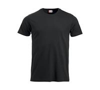 Clique Men's New Classic Plain Crew Neck Short Sleeve T - Shirts, Black, Large