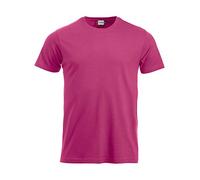 Clique Men's New Classic Plain Crew Neck Short Sleeve T - Shirts, Pink (Bright Cerise), XX-Large