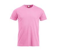 Clique Men's New Classic Plain Crew Neck Short Sleeve T - Shirts, Pink (Bright Pink), X-Large