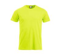 Clique Mens New Classic T-Shirt Crew Neck Short-Sleeved Visibility Green XXL