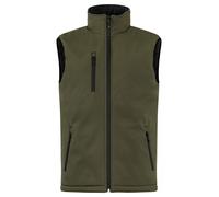 CliQue Mens Softshell Padded Gilet (M) (Fog Green)